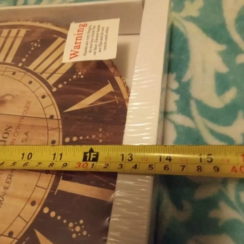 Rustic Wall Clock - Brown - Picture 2 of 4